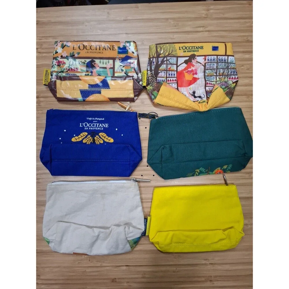 L'Occitane Cosmetic Pouches lot of 6!